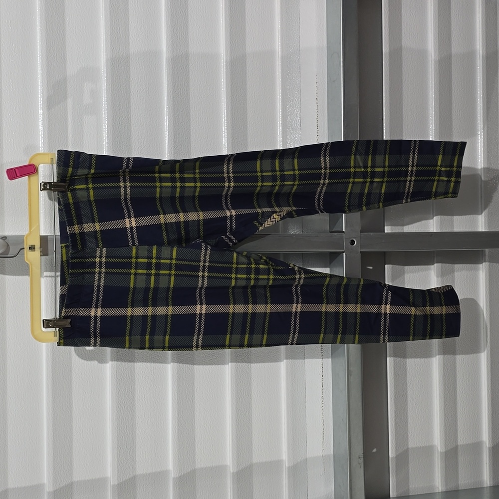 No boundaries blue and green plaid jeggings Size 11/13